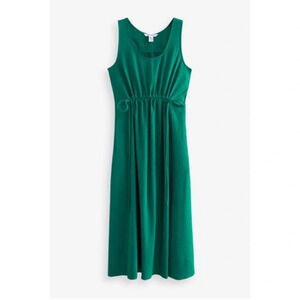 Athleta echo midi dress in green size XS